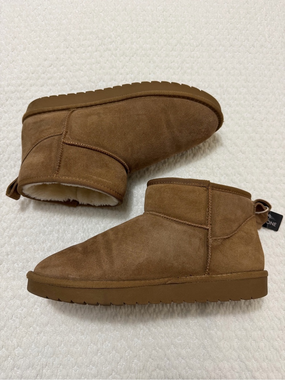 Greystone Genuine Suede Short Boots Chestnut Men’s Size 12 - Picture 2 of 10